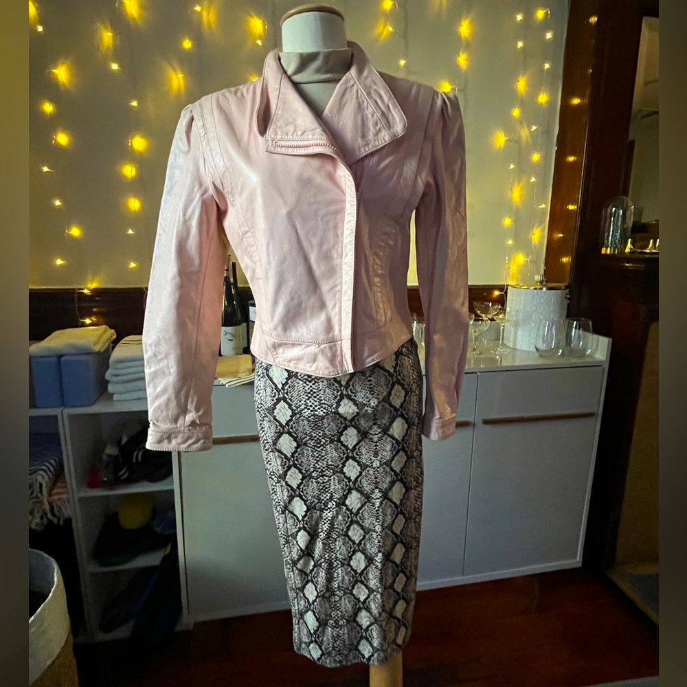 Wilson’s Leather Vintage Baby Pink Jacket